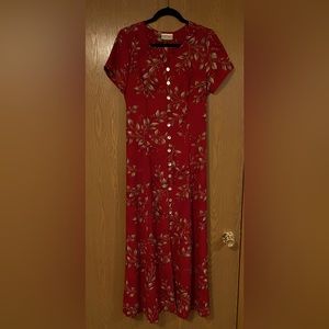 Coldwater Creek Button-Up Maxi Dress